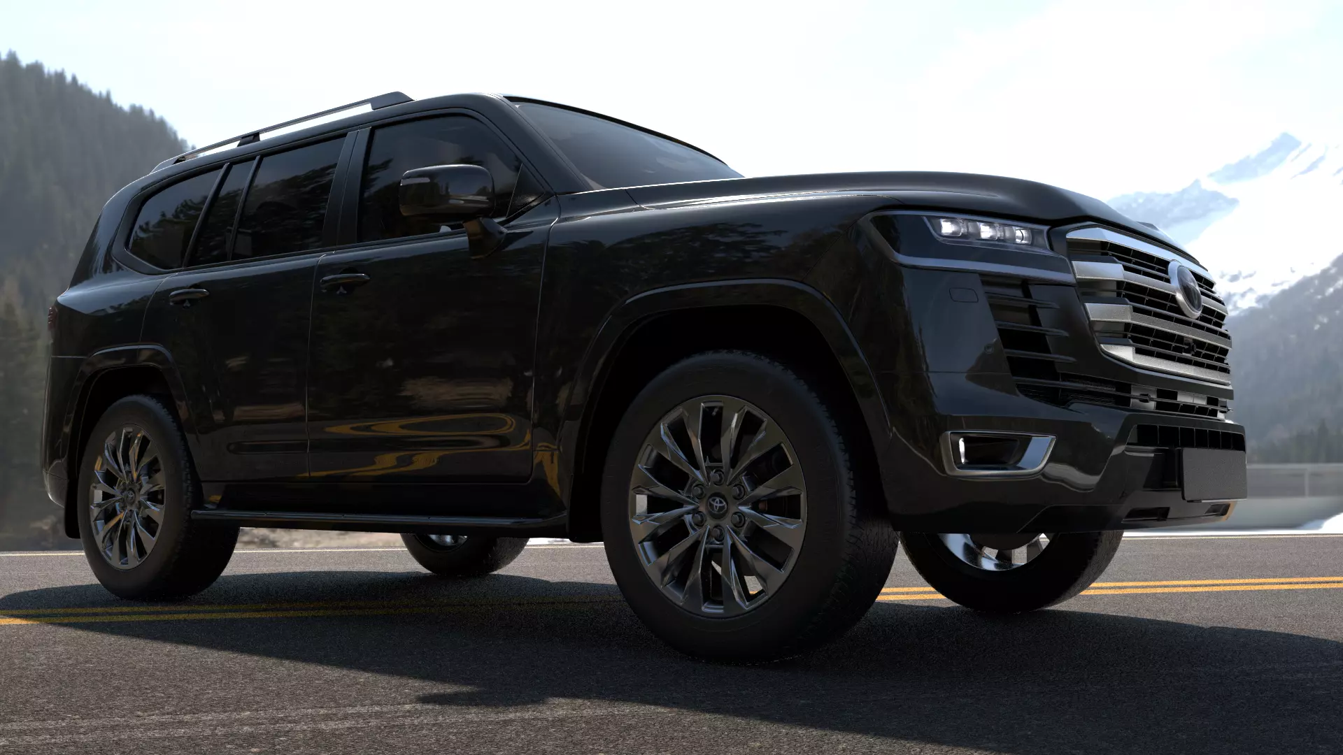 Toyota Land Crusier  -Rigged- Render Ready-unreal-vray-redshift 3D model_4