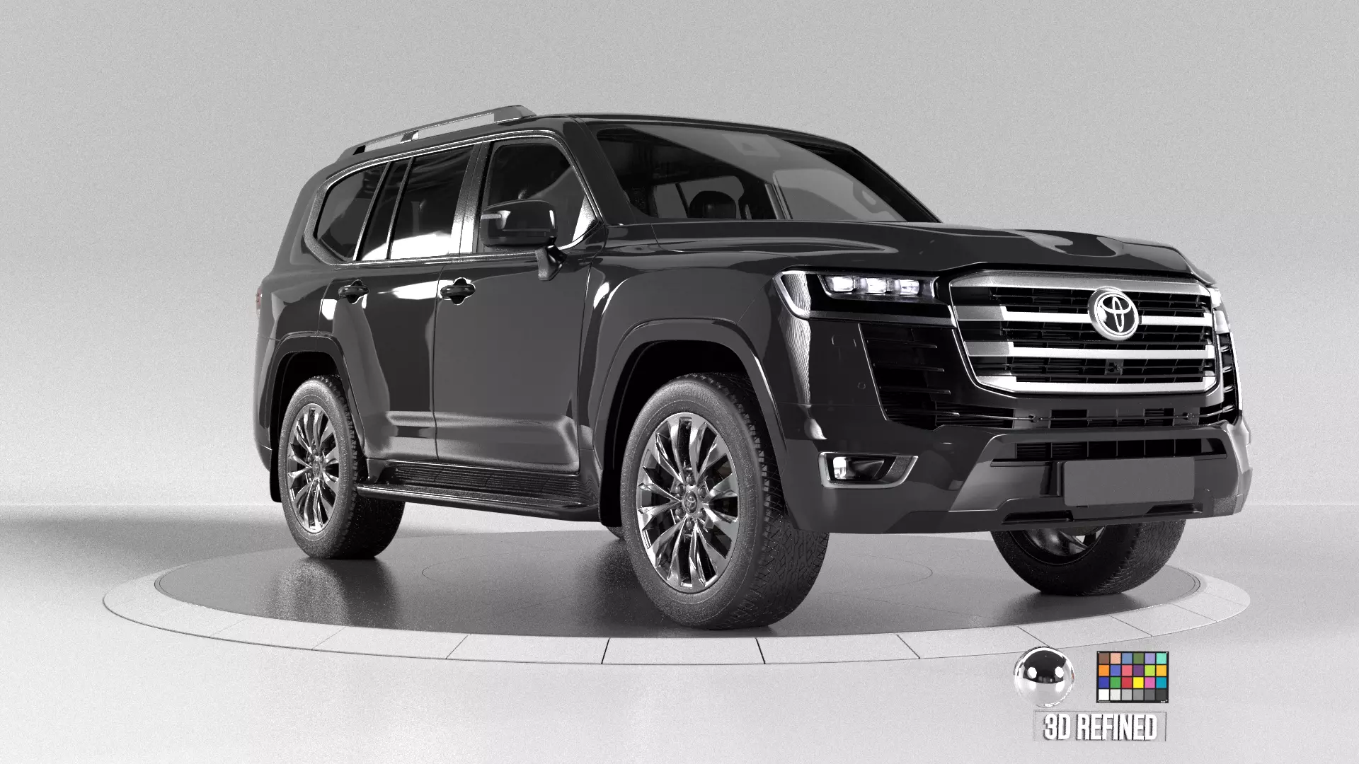 Toyota Land Crusier  -Rigged- Render Ready-unreal-vray-redshift 3D model_1