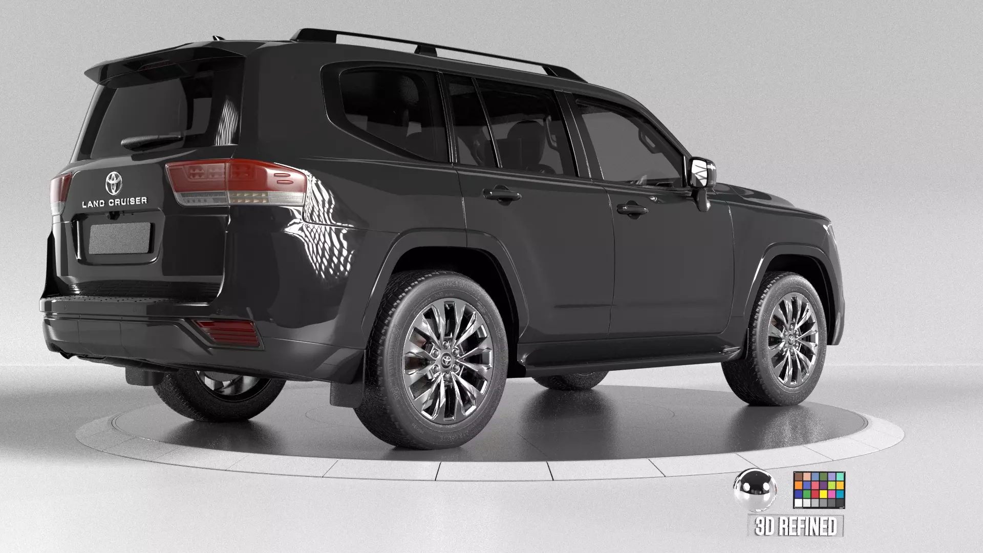 Toyota Land Crusier  -Rigged- Render Ready-unreal-vray-redshift 3D model_12