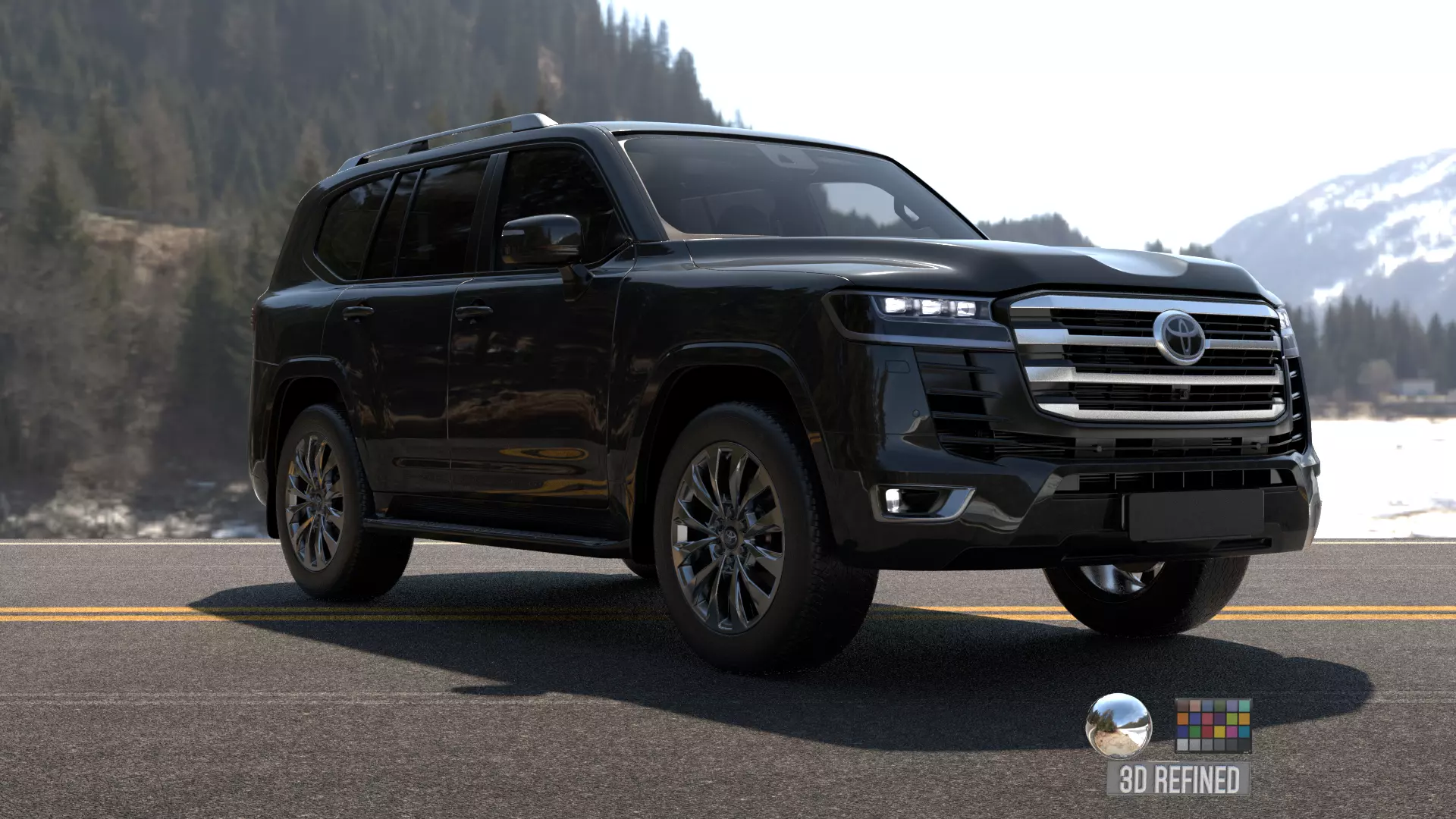 Toyota Land Crusier  -Rigged- Render Ready-unreal-vray-redshift 3D model_14