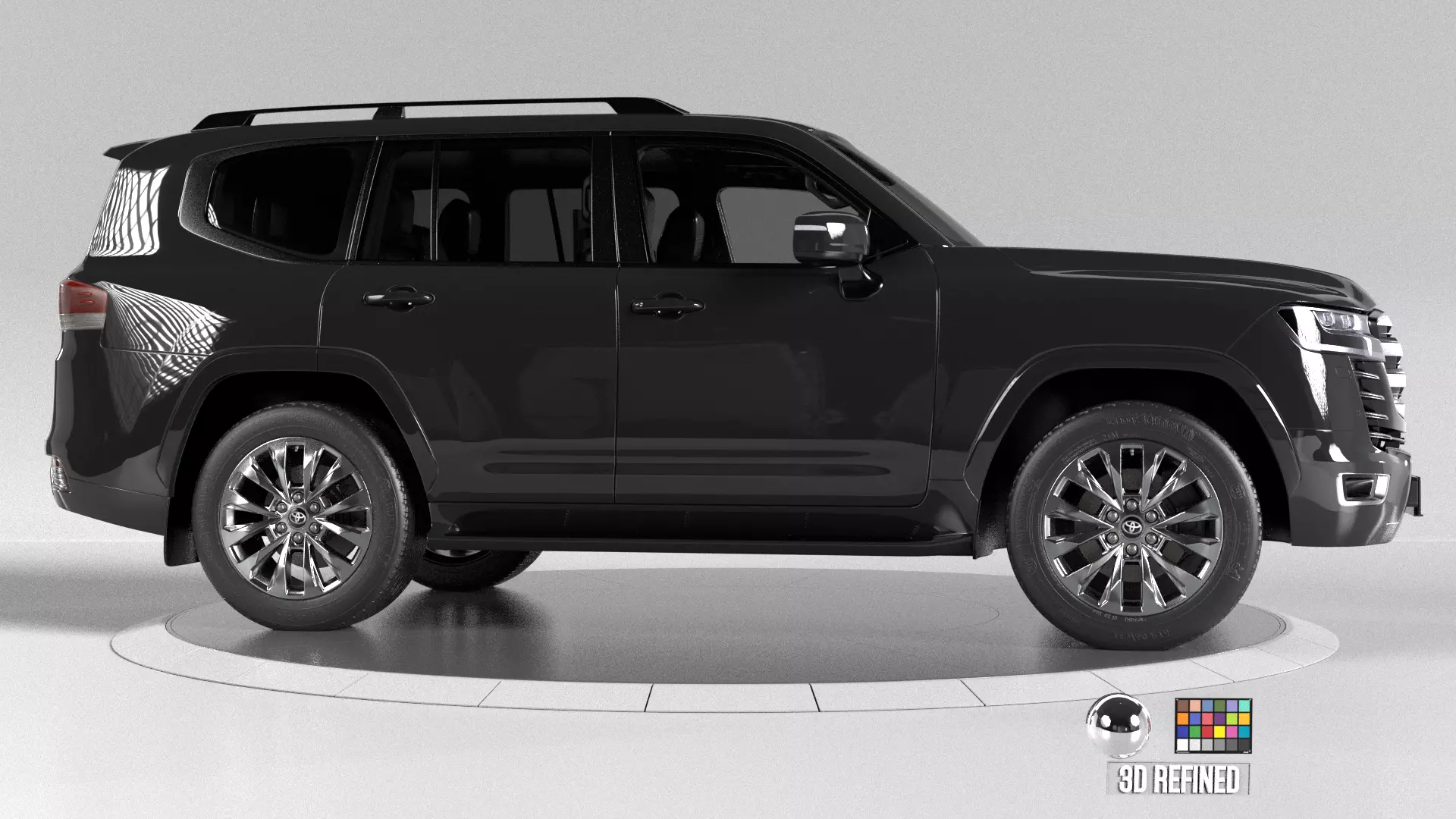 Toyota Land Crusier  -Rigged- Render Ready-unreal-vray-redshift 3D model_11