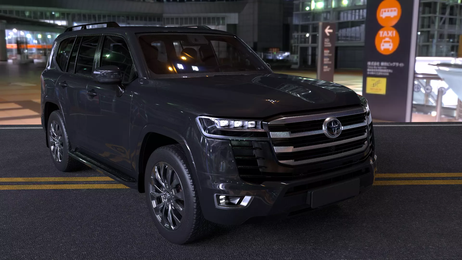 Toyota Land Crusier  -Rigged- Render Ready-unreal-vray-redshift 3D model_7