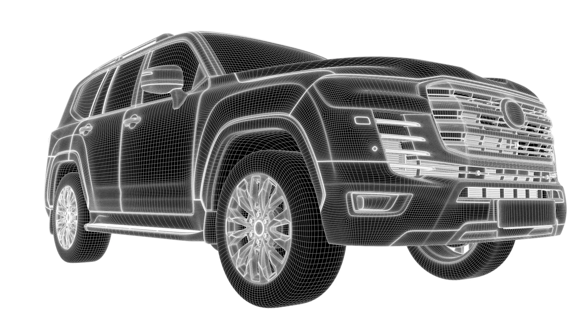 Toyota Land Crusier  -Rigged- Render Ready-unreal-vray-redshift 3D model_21