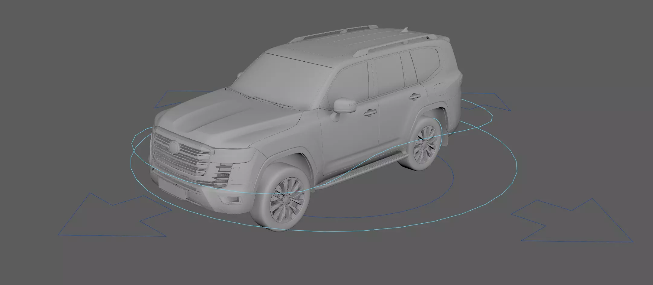 Toyota Land Crusier  -Rigged- Render Ready-unreal-vray-redshift 3D model_16