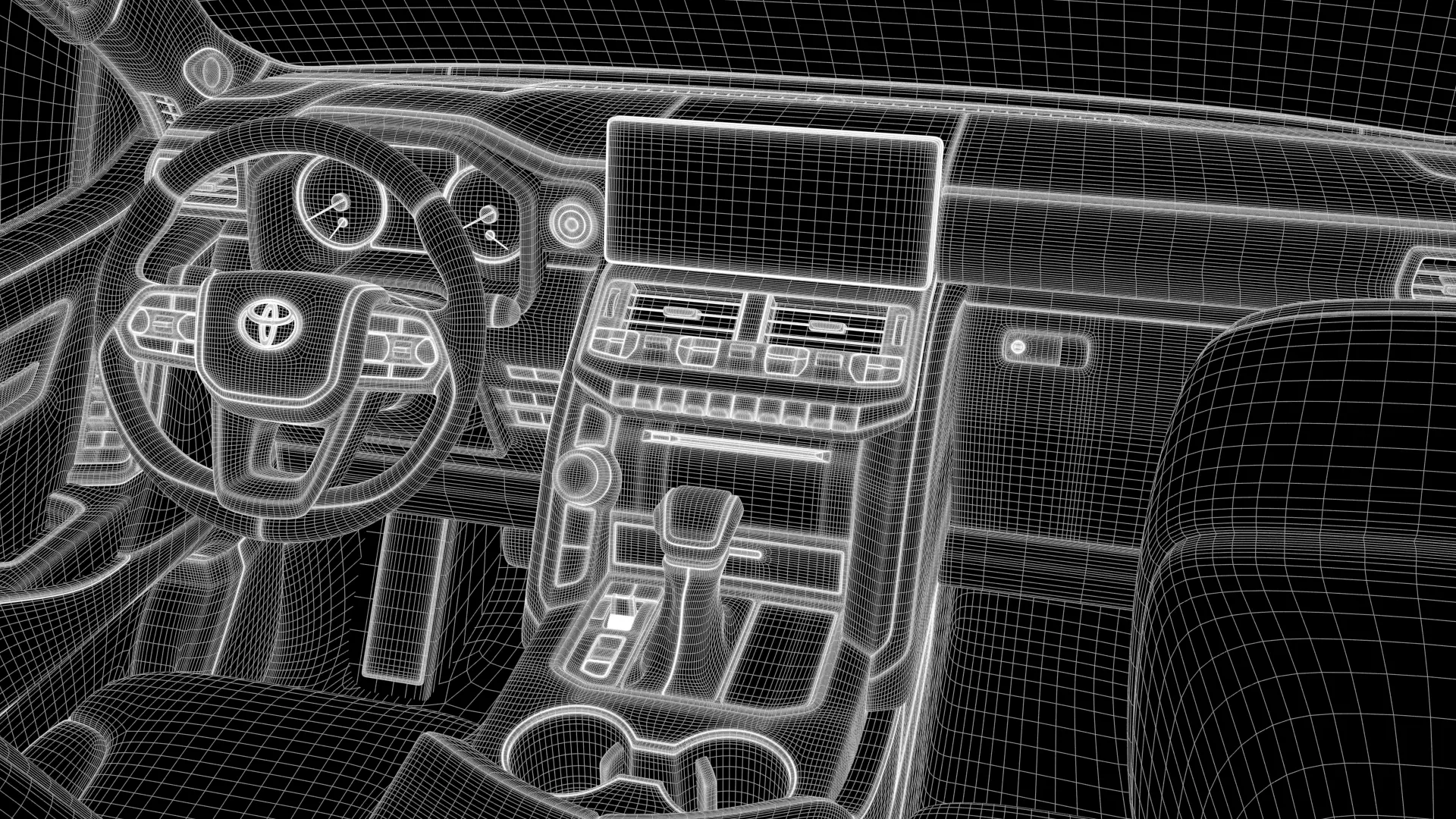 Toyota Land Crusier  -Rigged- Render Ready-unreal-vray-redshift 3D model_22