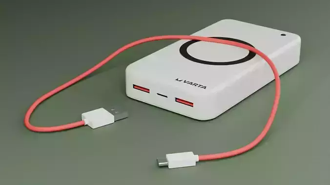 Varta Powerbank with USB-A to USB-c cable