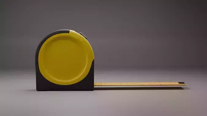 Metal retractable measuring tape