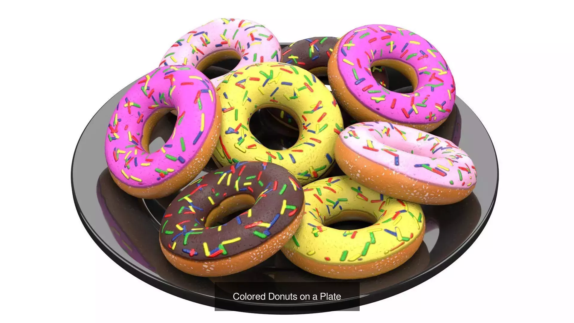 Festive Treats   Cookies  Donuts  and Sweets 3D Model Collection_1