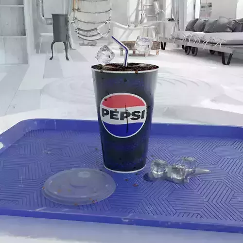 Pepsi Cup - 4 Variants Low-poly 3D model