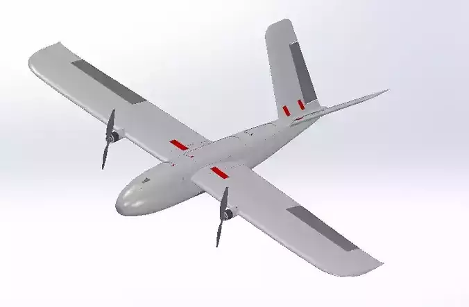 VENTURA 1600 - HIGH-PERFORMANCE FIXED WING UAV 3D print model