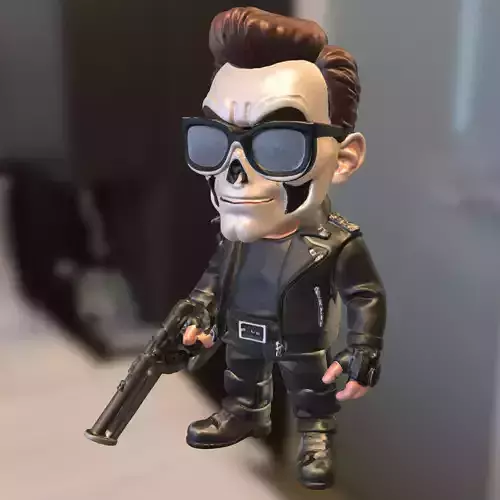 Skull Warrior with Leather Jacket