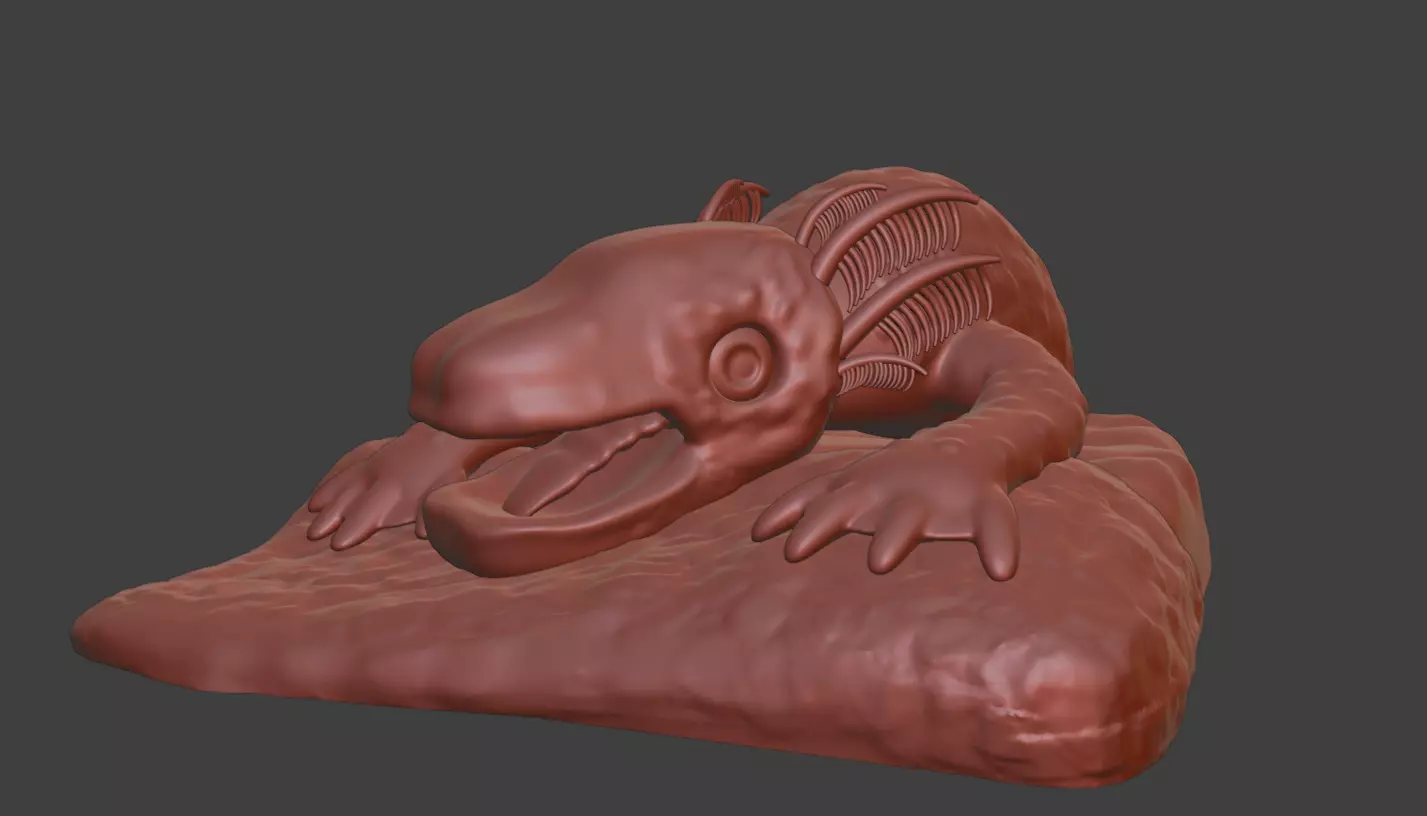 Salmonsnake Fear and Hunger 3D print model