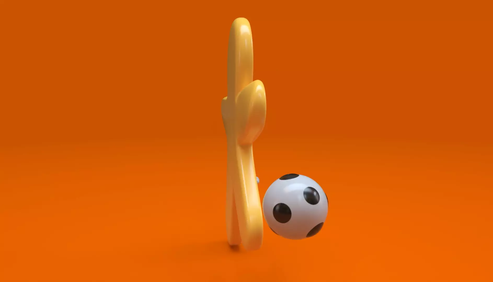 Gingerbread football player 3D model_6