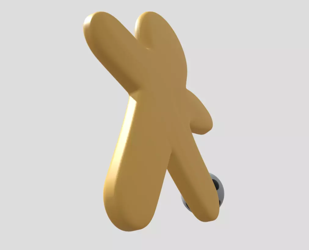 Gingerbread football player 3D model_20