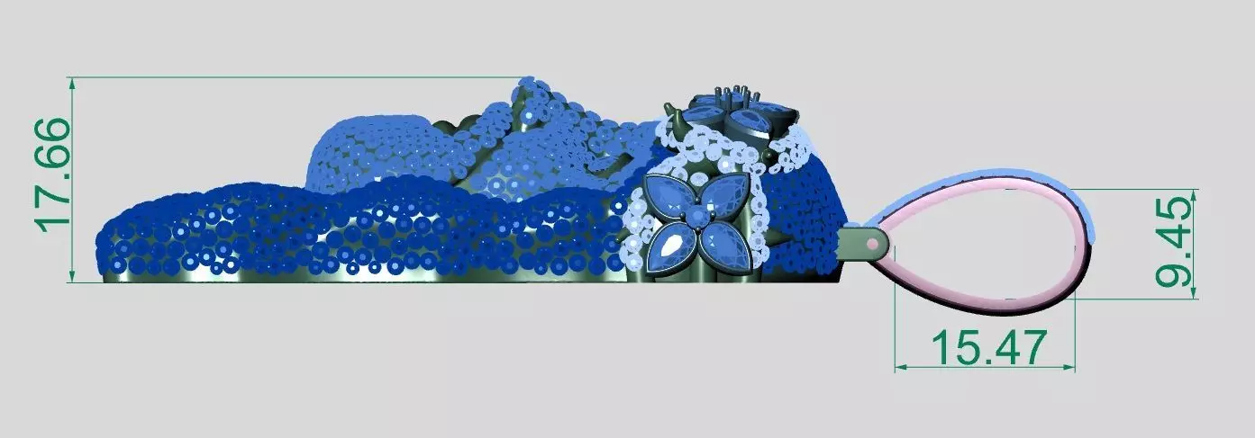 Christ Head Pendant 3D print model_6