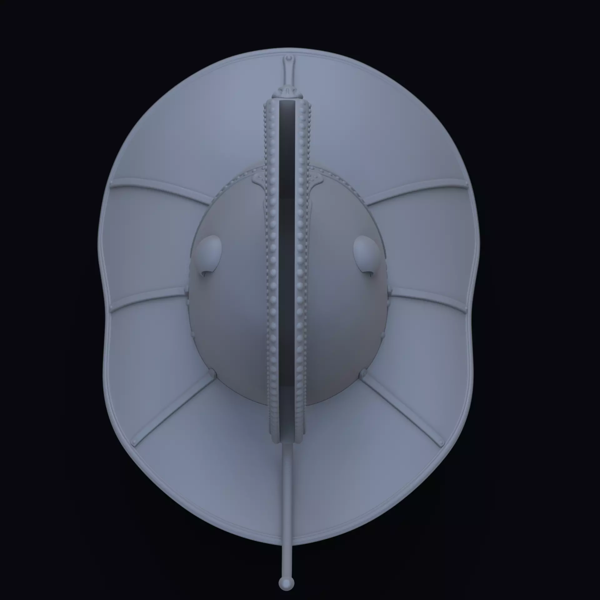 Hoplomachus gladiator helmet 3D print model_10