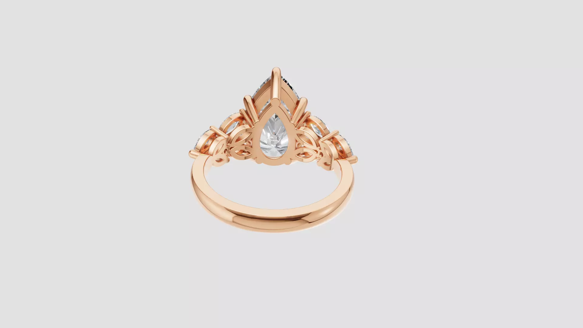 Engagement Ring 3D print model_22