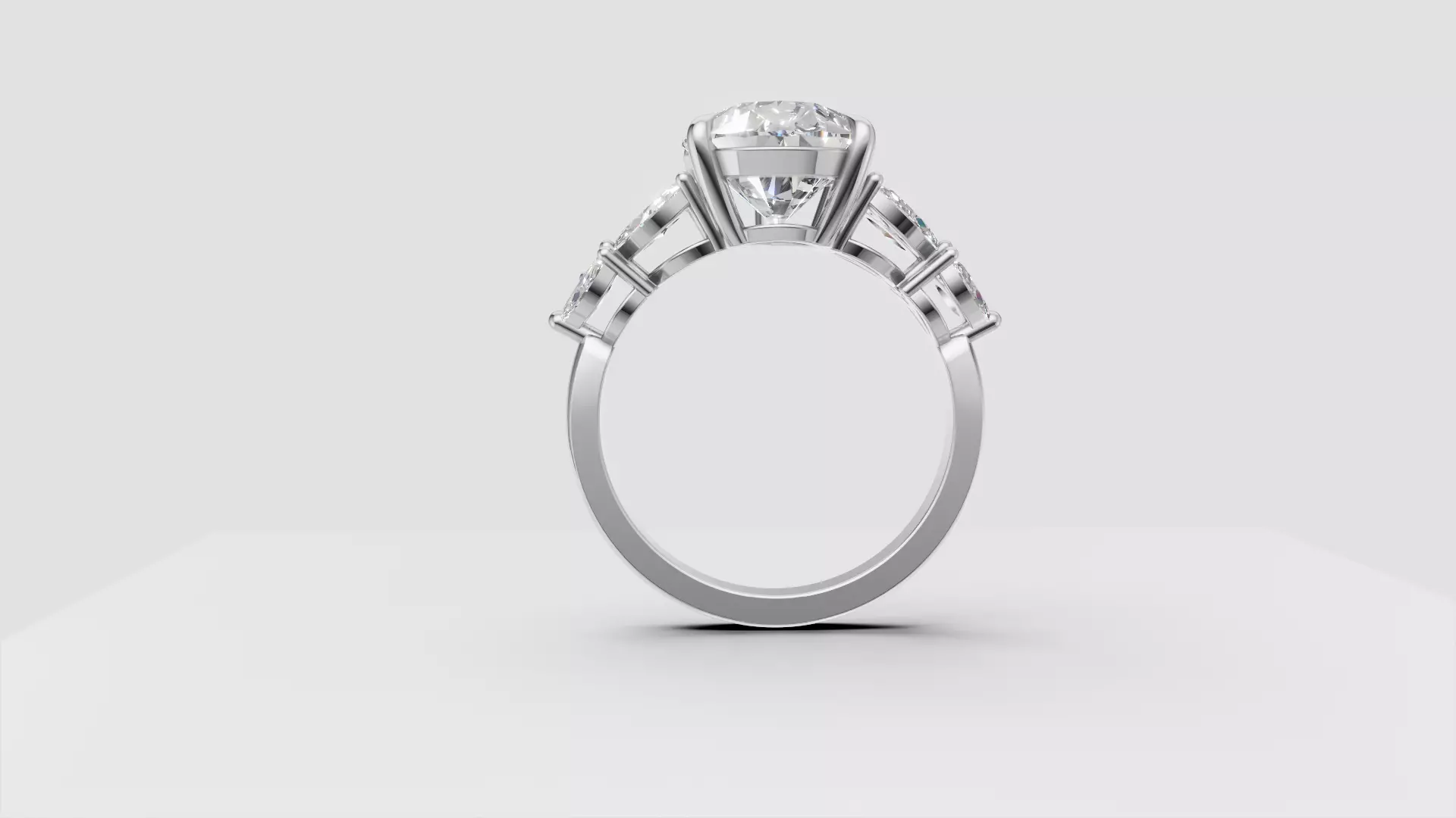 Engagement Ring 3D print model_27