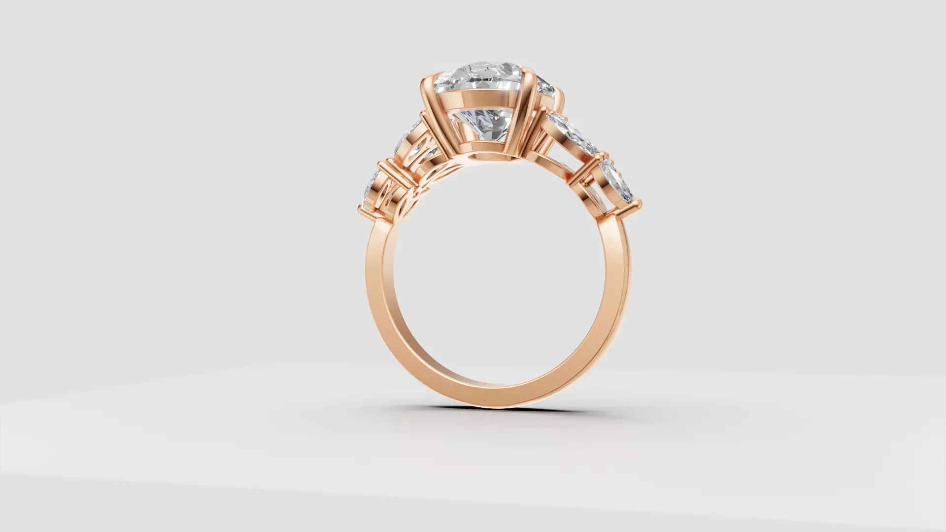Engagement Ring 3D print model_17