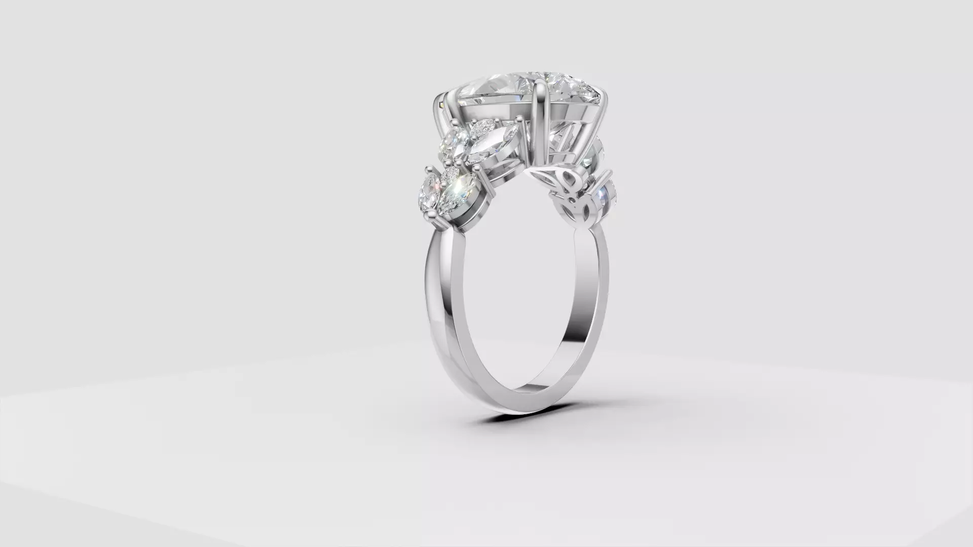 Engagement Ring 3D print model_26