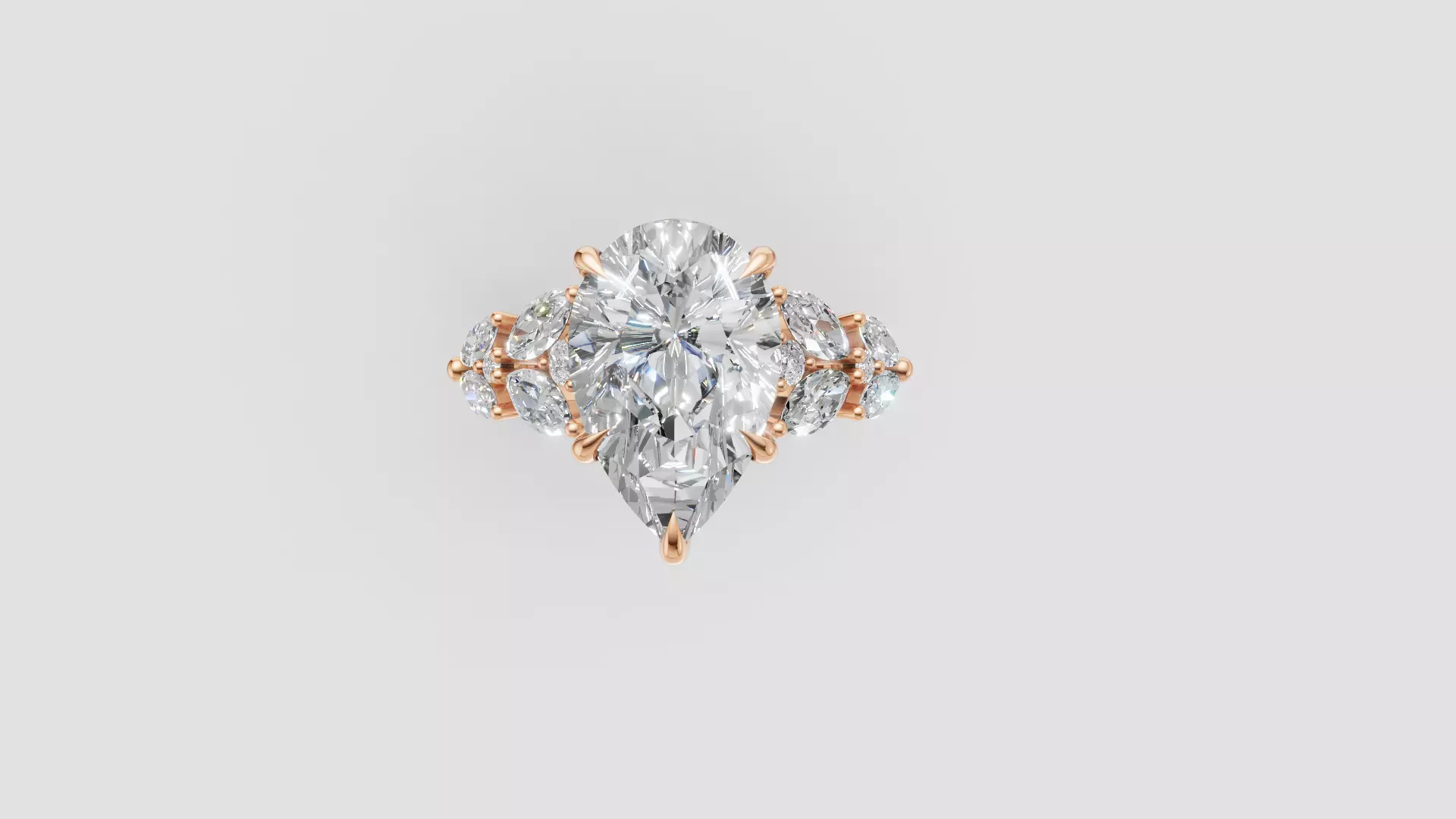 Engagement Ring 3D print model_20