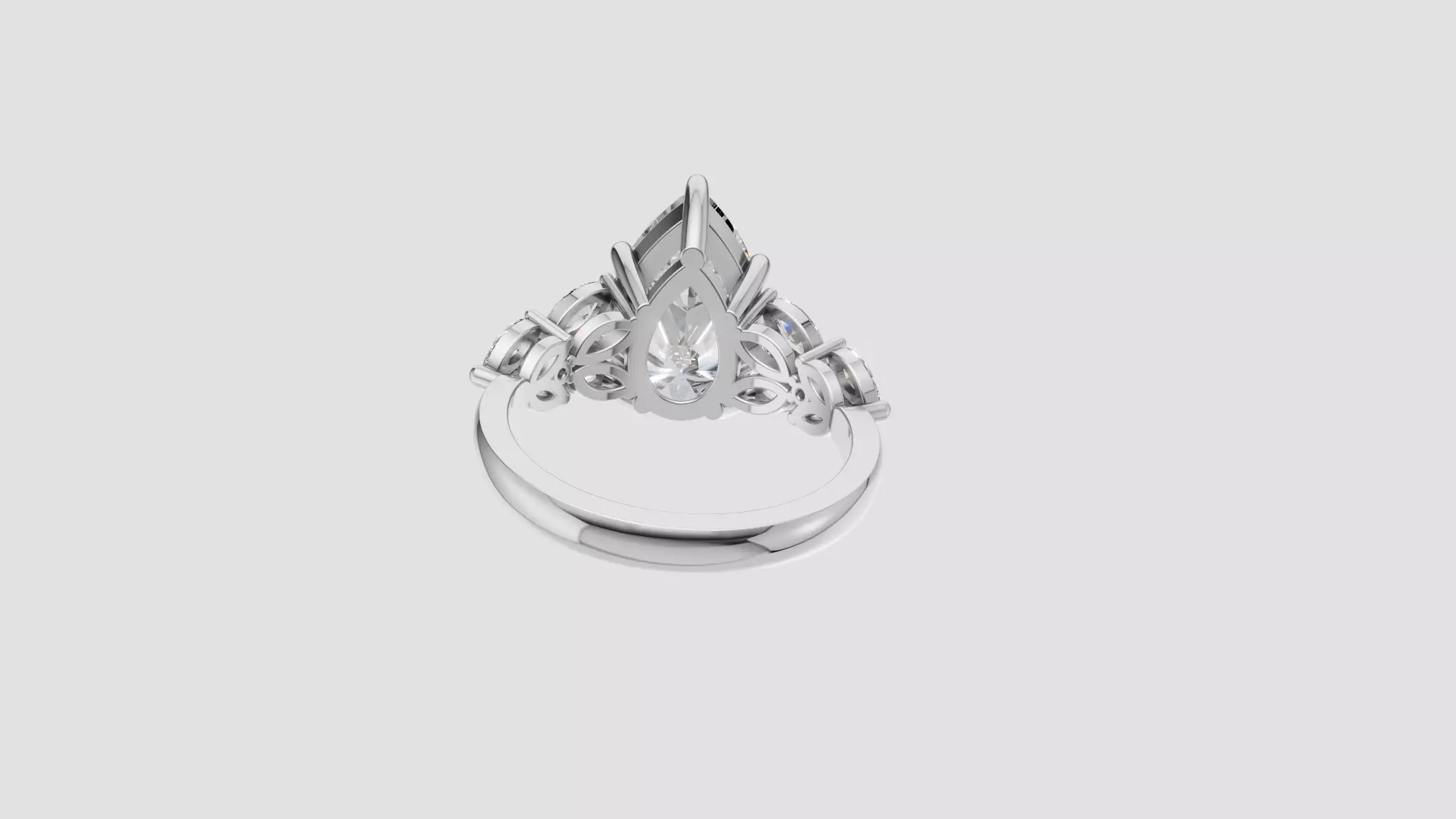Engagement Ring 3D print model_28
