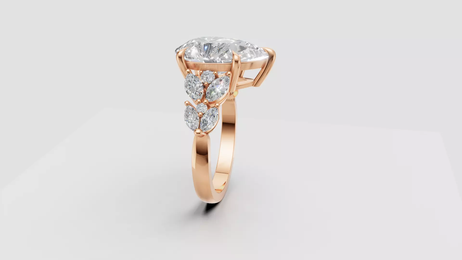 Engagement Ring 3D print model_16