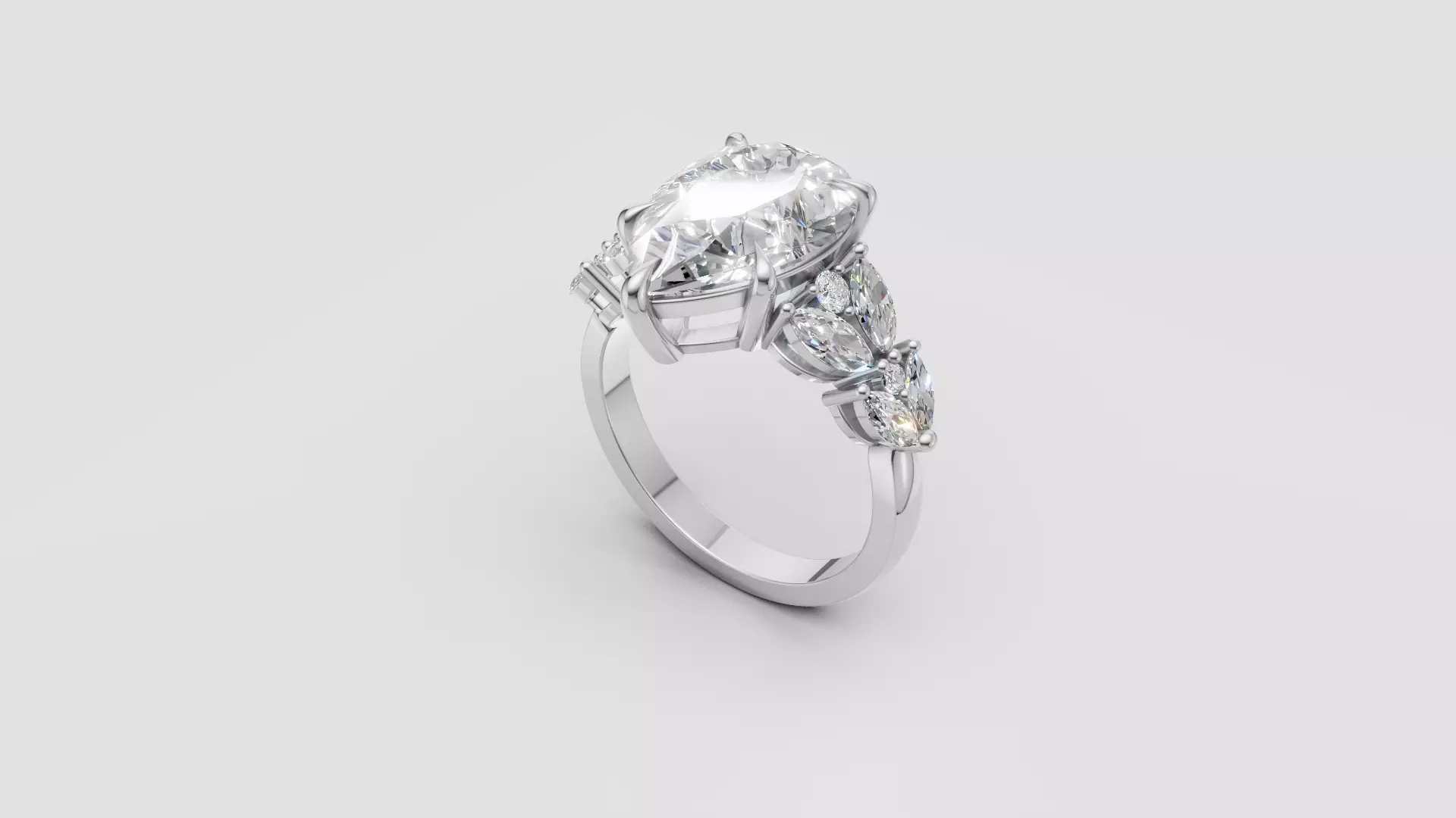 Engagement Ring 3D print model_25