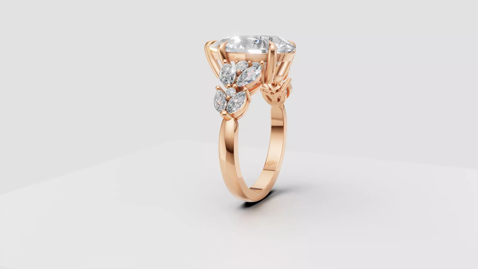 Engagement Ring 3D print model_18