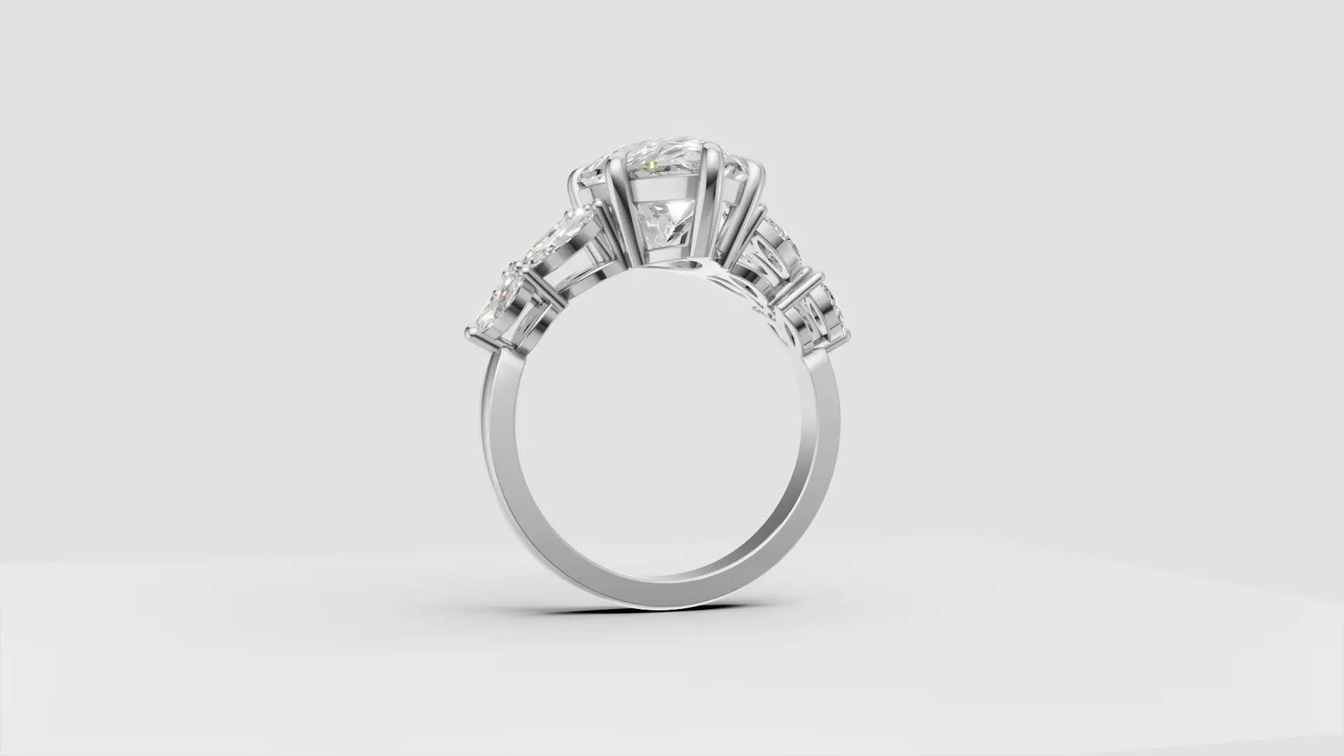 Engagement Ring 3D print model_24