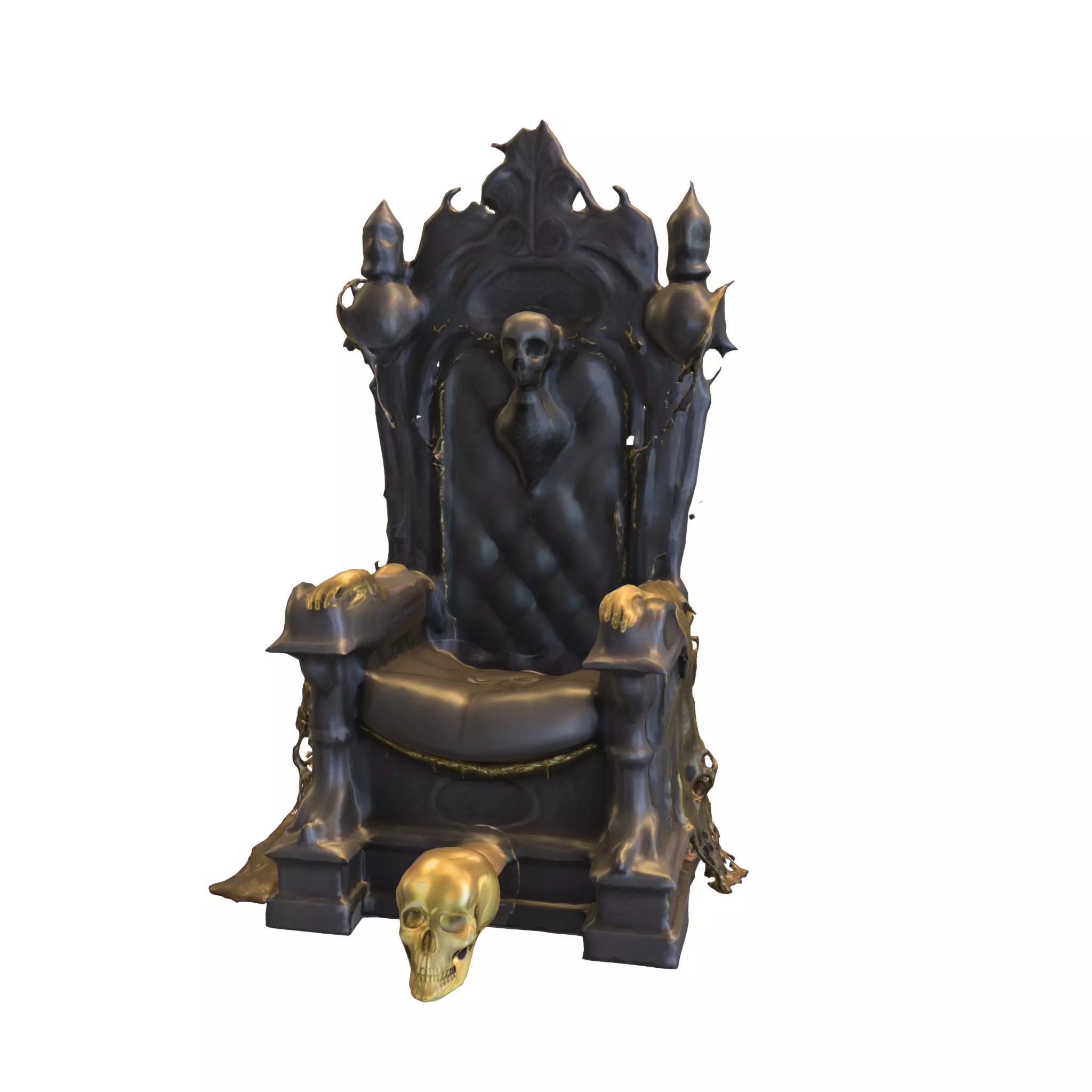 Gothic Throne 3D model_3