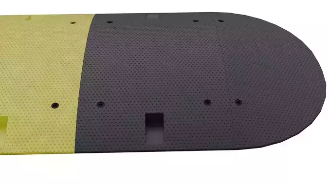 Speed Bump Low-poly 3D model 4