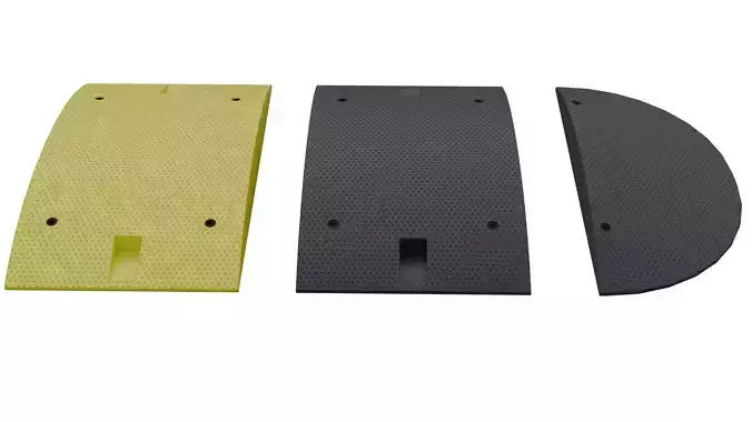 Speed Bump Low-poly 3D model 3
