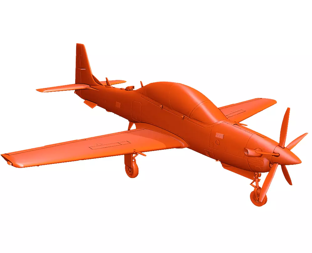 Embraer 314 A-29 Super Tucano 3D print model_6