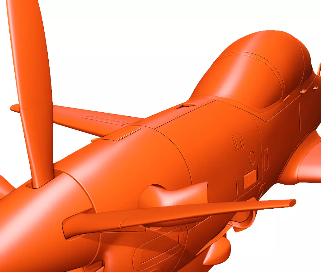 Embraer 314 A-29 Super Tucano 3D print model_8