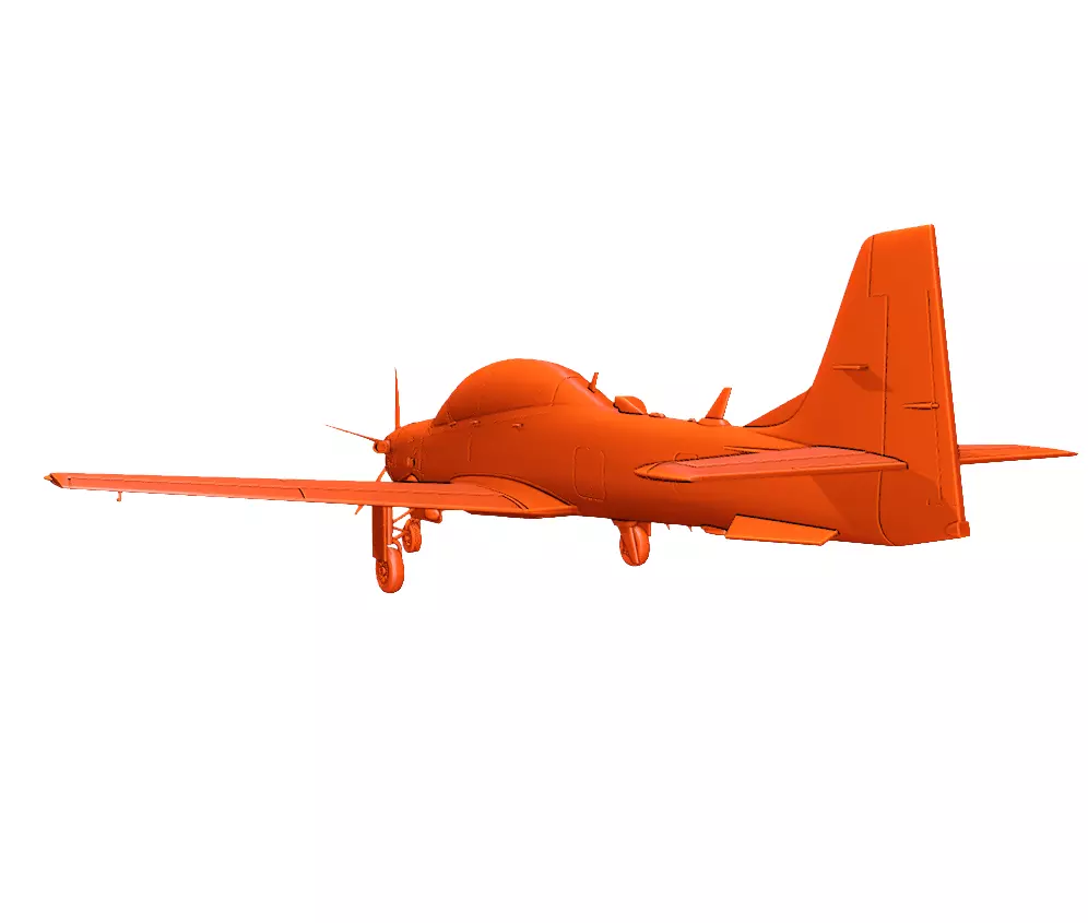 Embraer 314 A-29 Super Tucano 3D print model_1