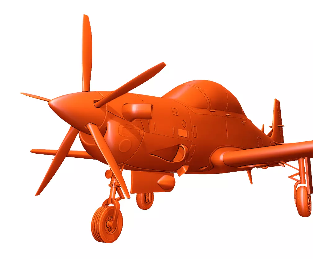 Embraer 314 A-29 Super Tucano 3D print model_4