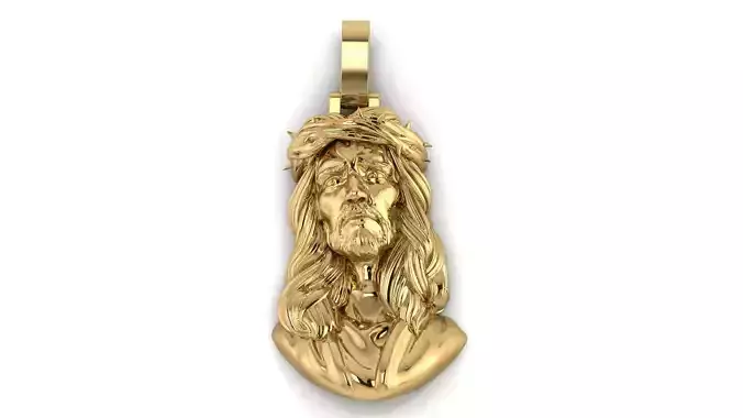 Jesus Christ head pendant 2inch