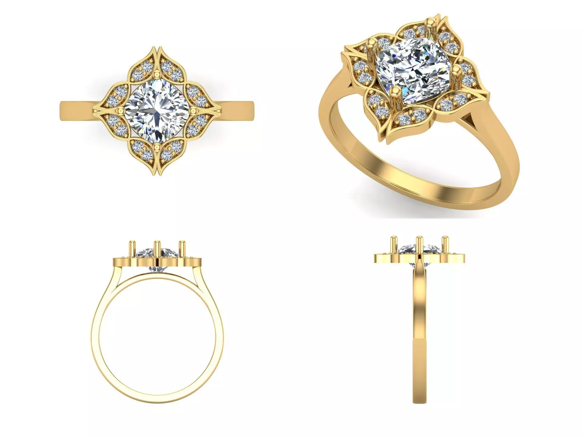 Ring kt126 3D print model_4