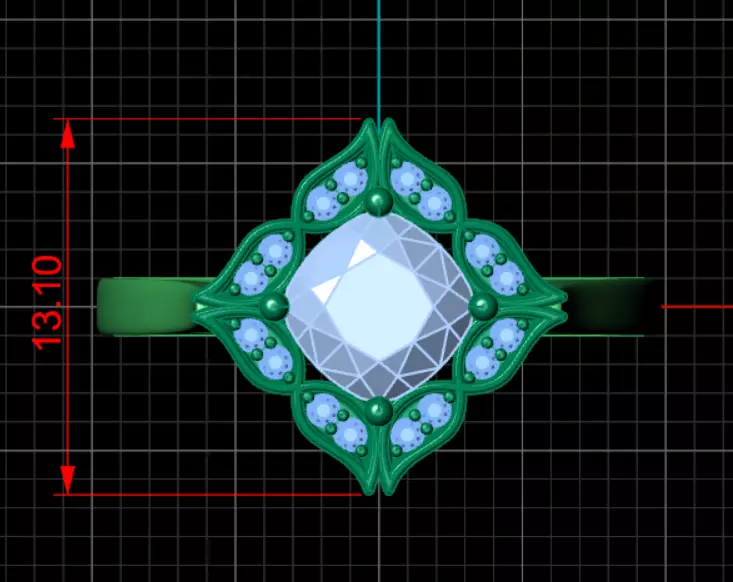 Ring kt126 3D print model_6