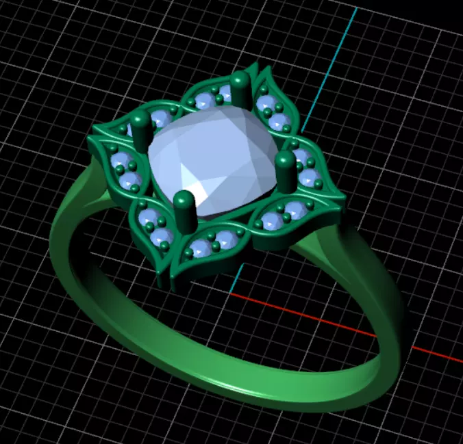 Ring kt126 3D print model_9