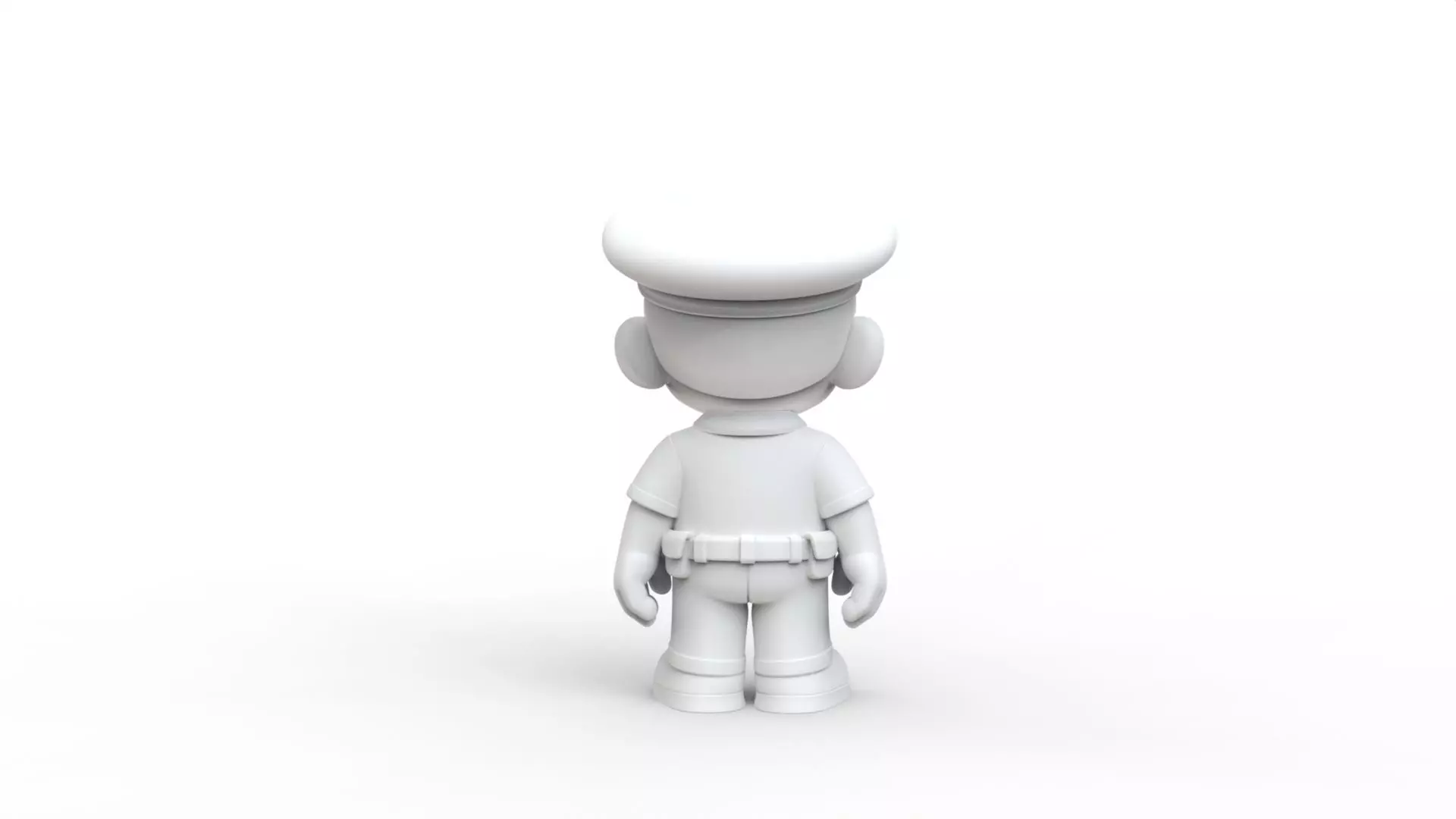 Cartoon Policeman 3D Printable 3D print model_4