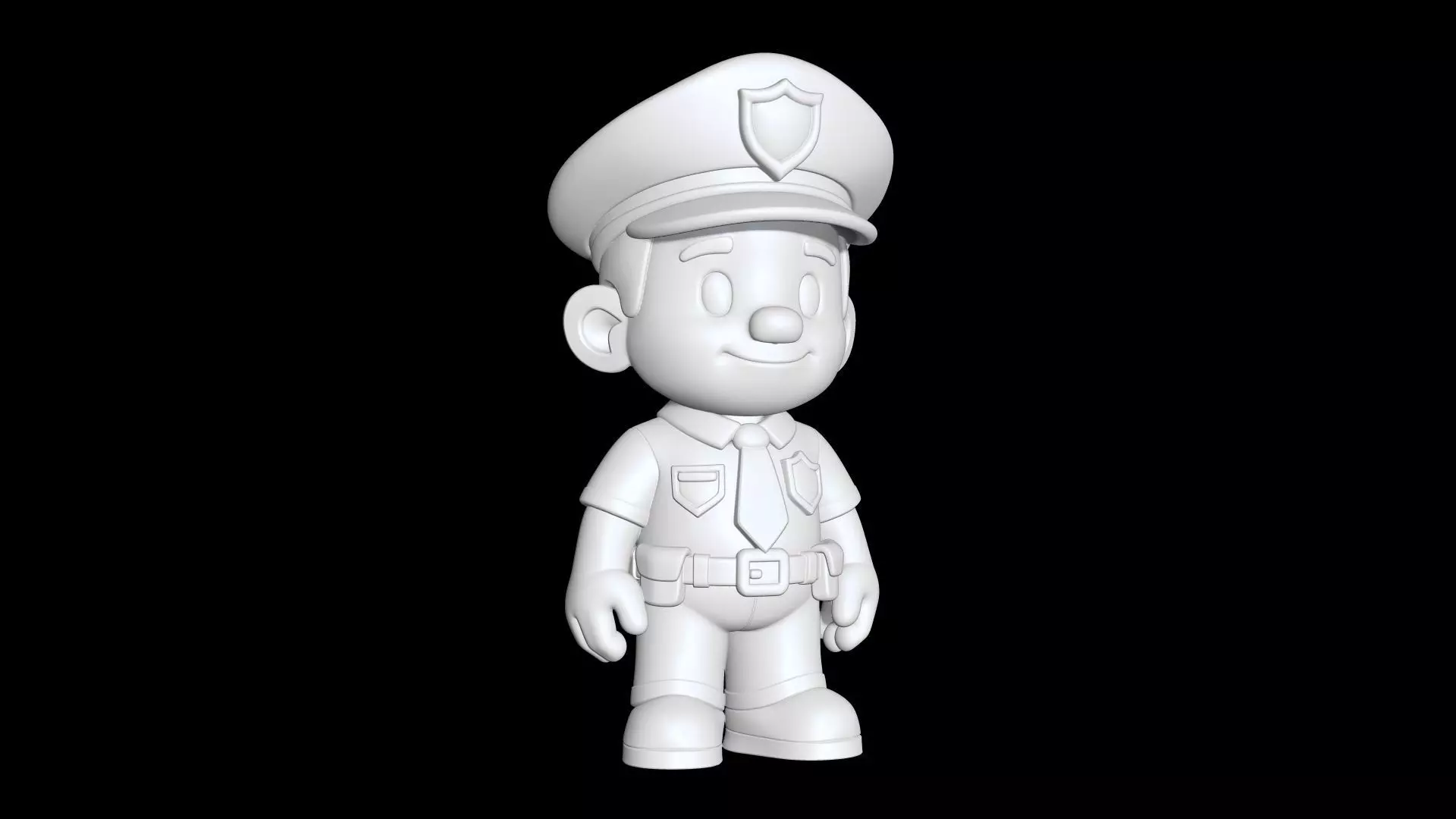 Cartoon Policeman 3D Printable 3D print model_6