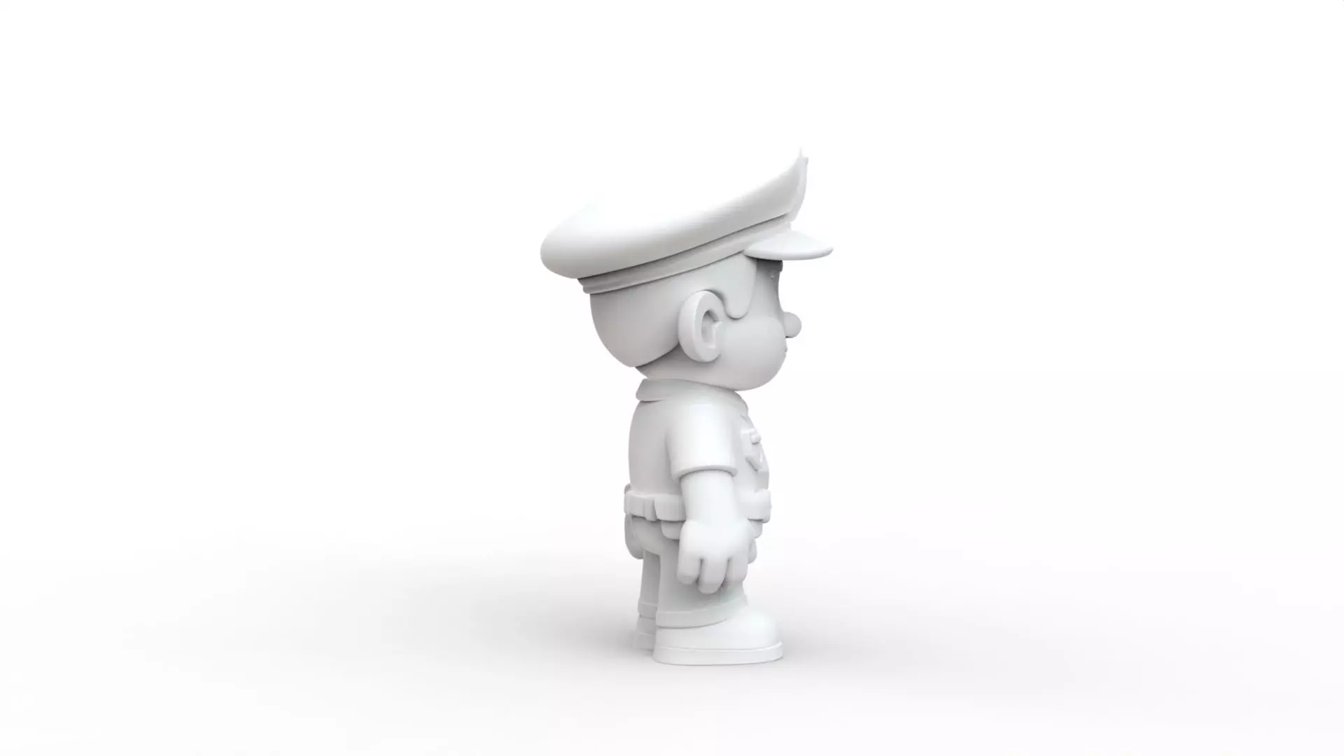 Cartoon Policeman 3D Printable 3D print model_5