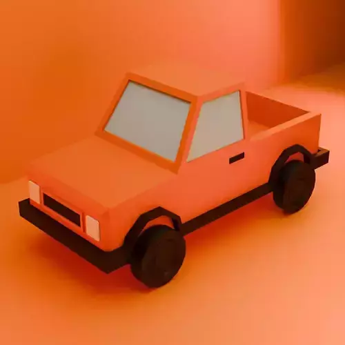Cartoon pick-up car