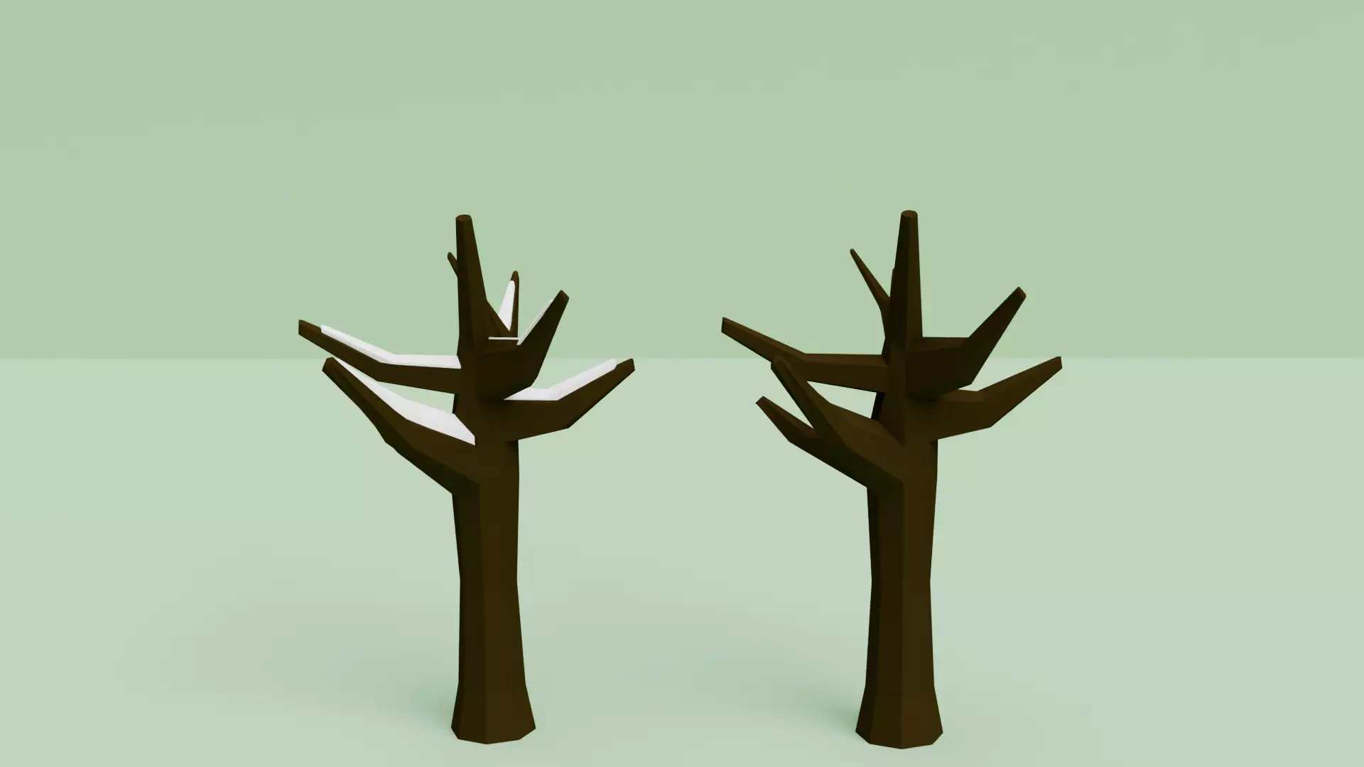 Low Poly Nature Tree Pack Cartoon Forest Environment Game Ready Free low-poly 3D model_4