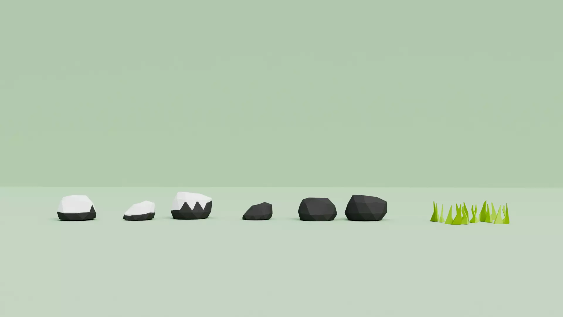 Low Poly Nature Tree Pack Cartoon Forest Environment Game Ready Free low-poly 3D model_5