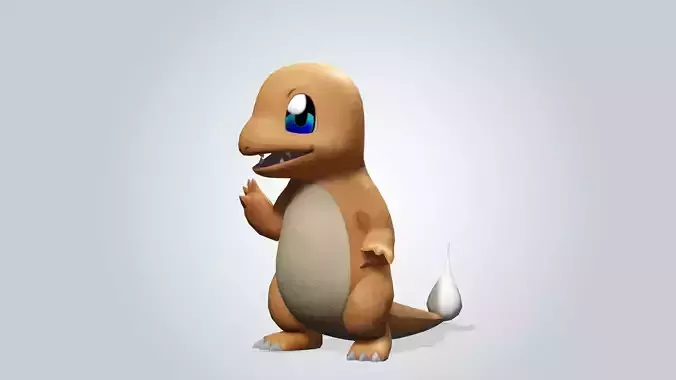 Charmander - Pokemon Low-poly 3D model