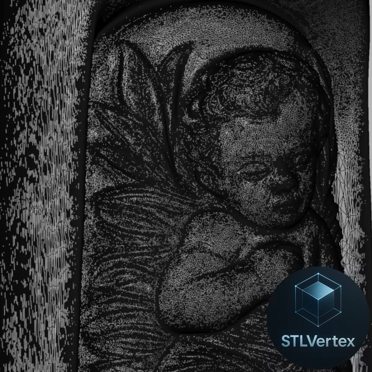 Baby Jesus in Candle  3D print model_2