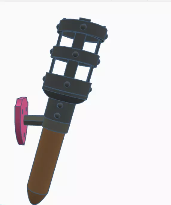 Medieval Viking Wall Sconce 3D print model_0